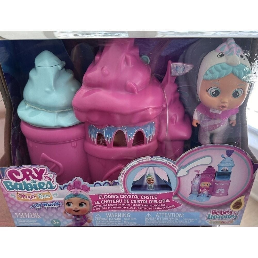 Cry Babies Elodie's Crystal Castle Icy World Magic Tears Playset Ages 3+ - Picture 5 of 5